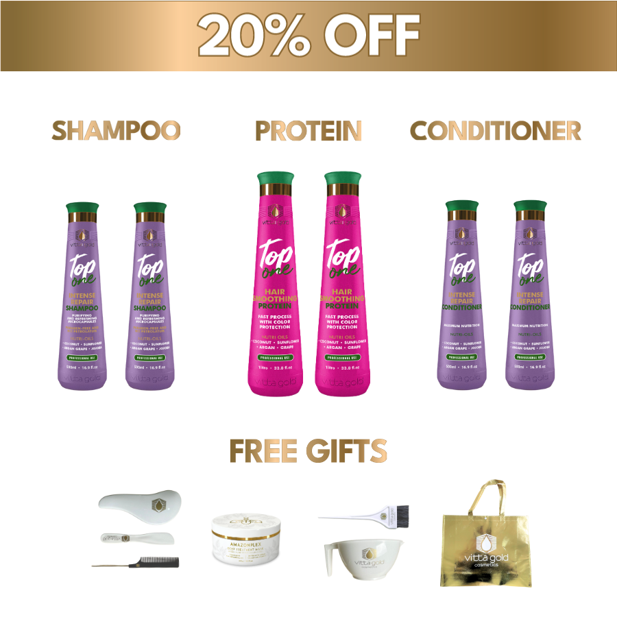 2x Essential Hair Straightening Set Bundle (20% Off): Shampoo, Protein, Conditioner