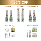 2x Complete Hair Straightening Bundle (25% Off): Protein, Shampoo, Conditioner, Mask & Serum