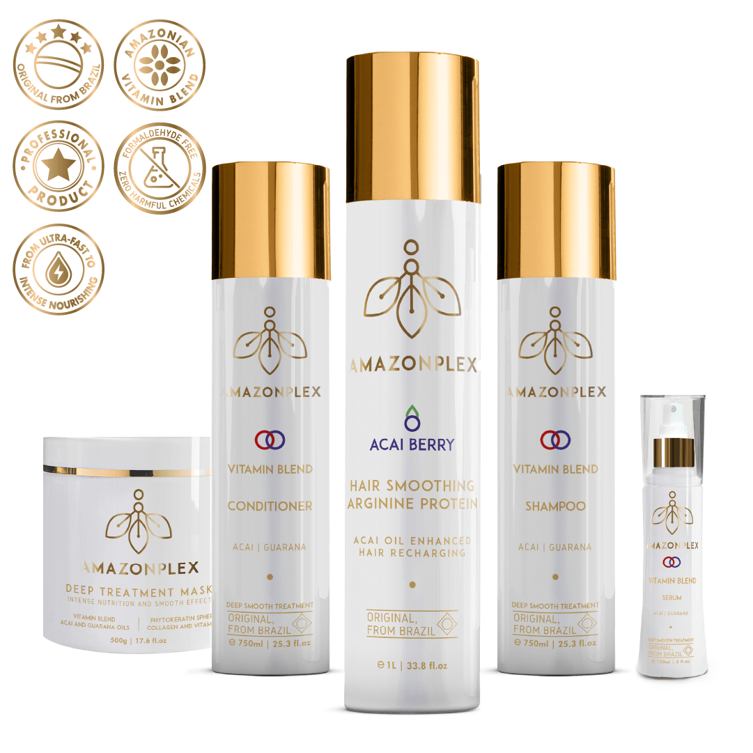 Amazonplex Açai™ Hair Straightening Nourishing Complete Set - Vitta Gold™ Global