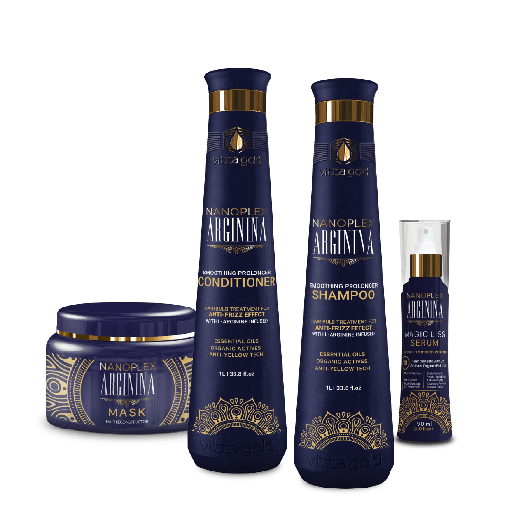 Nanoplex Arginina™ Home Hair Care Treatment Set - Vitta Gold™ Global